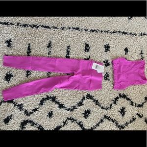 BNWT High Waisted Sculptknit Lattice Legging + Bra